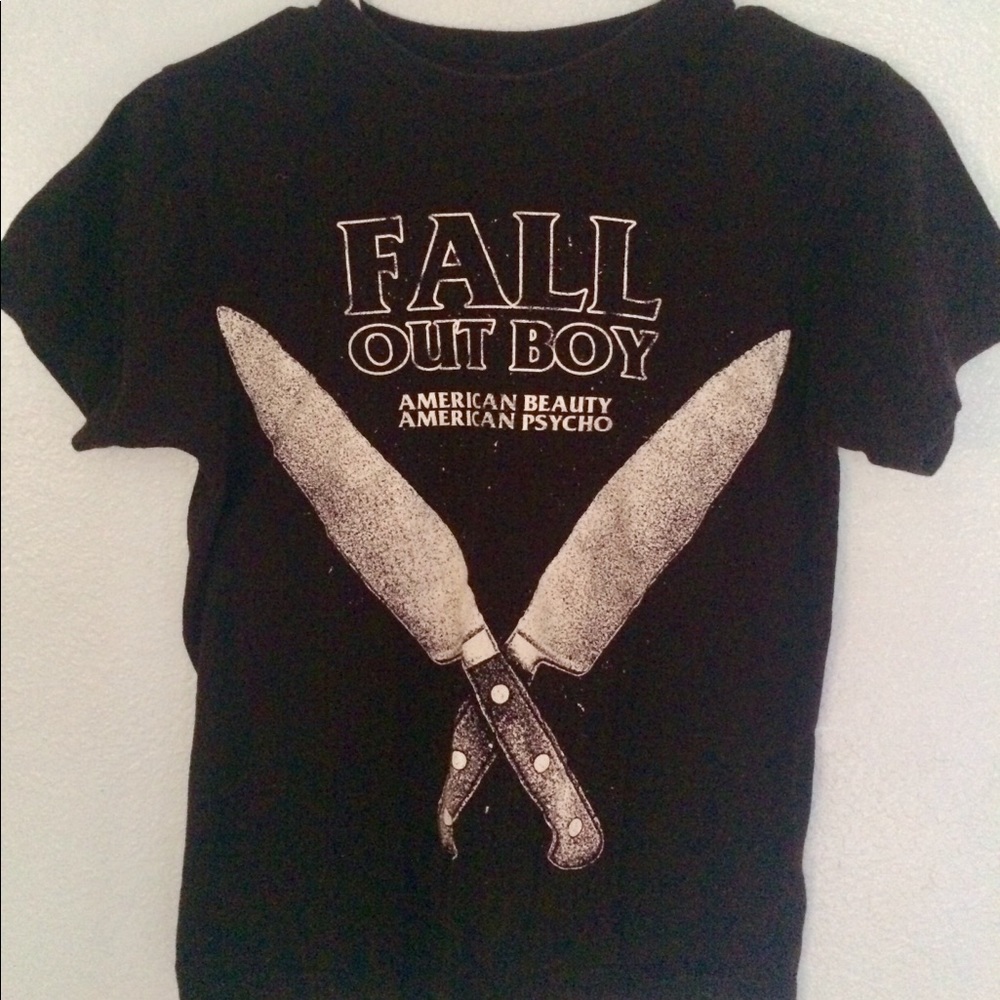 Fall Out Boy Hot Topic band tee.